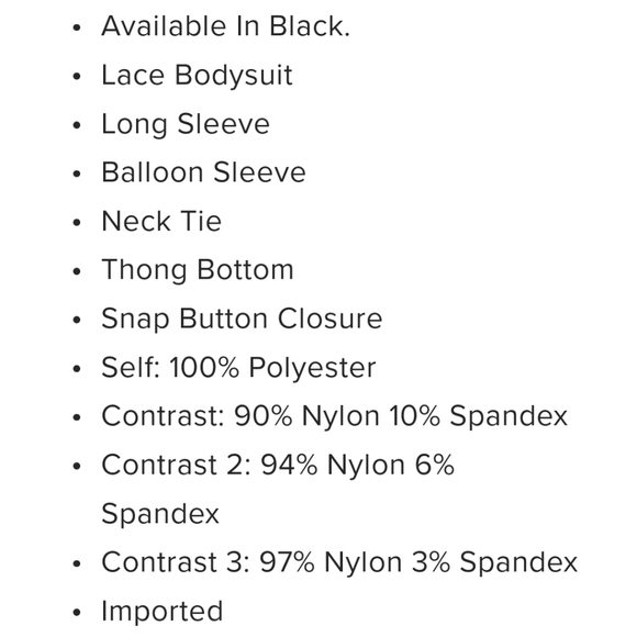 Fashion Nova Here to Handle Business lace bodysuit Size M NEW - Picture 5 of 5